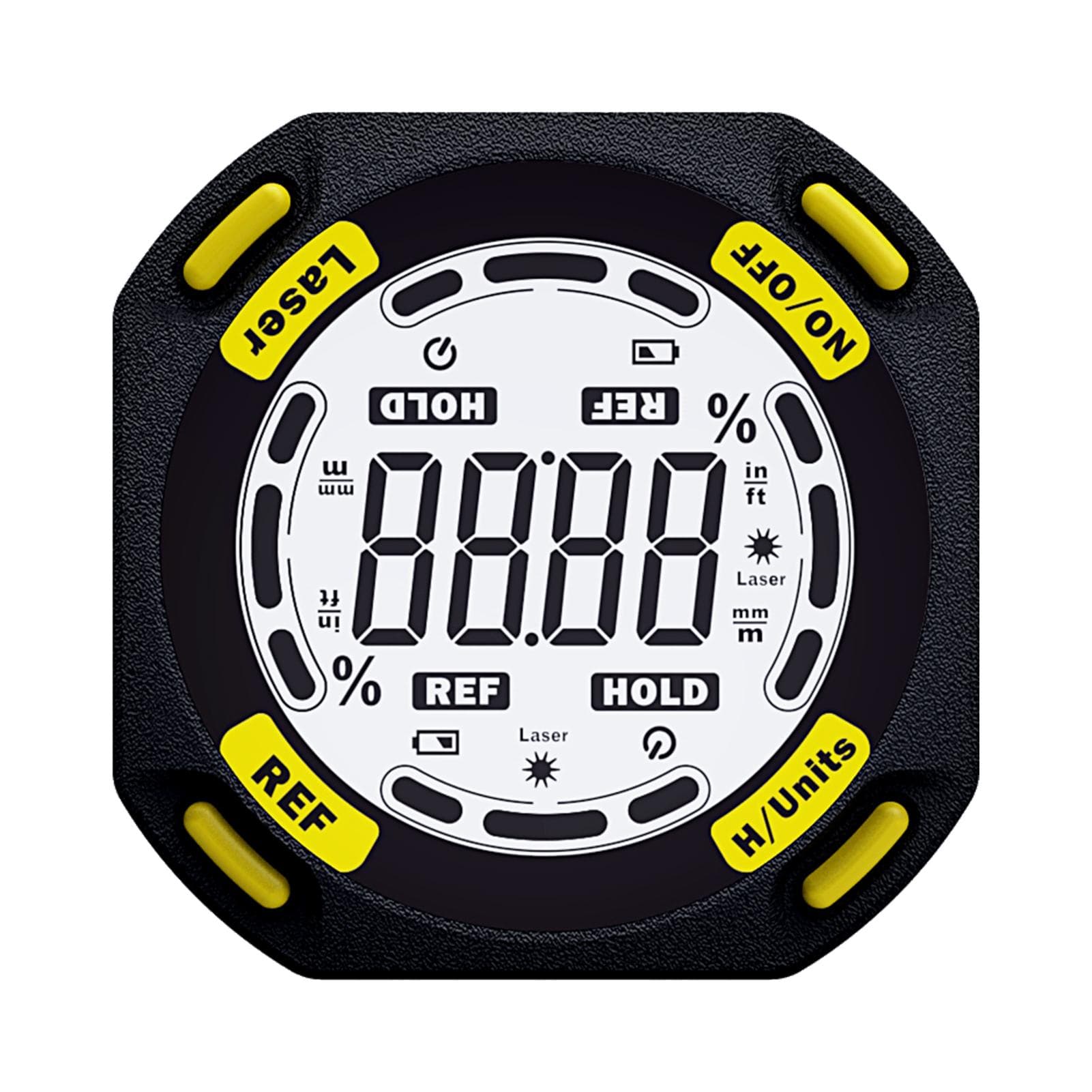 RM081 Laser Goniometer Rechargeable Digital Inclinometer Multifunctional Laser Level Box Dipmeter black