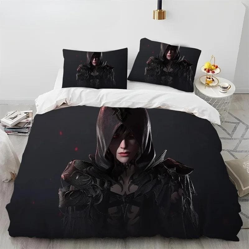 3D Lost ARK Game Gamer Cartoon Comforter Bedding Set,Duvet Cover Bed Set Quilt Cover Pillowcase,king Queen Size Bedding Set Gift 70x133cm 2pcs