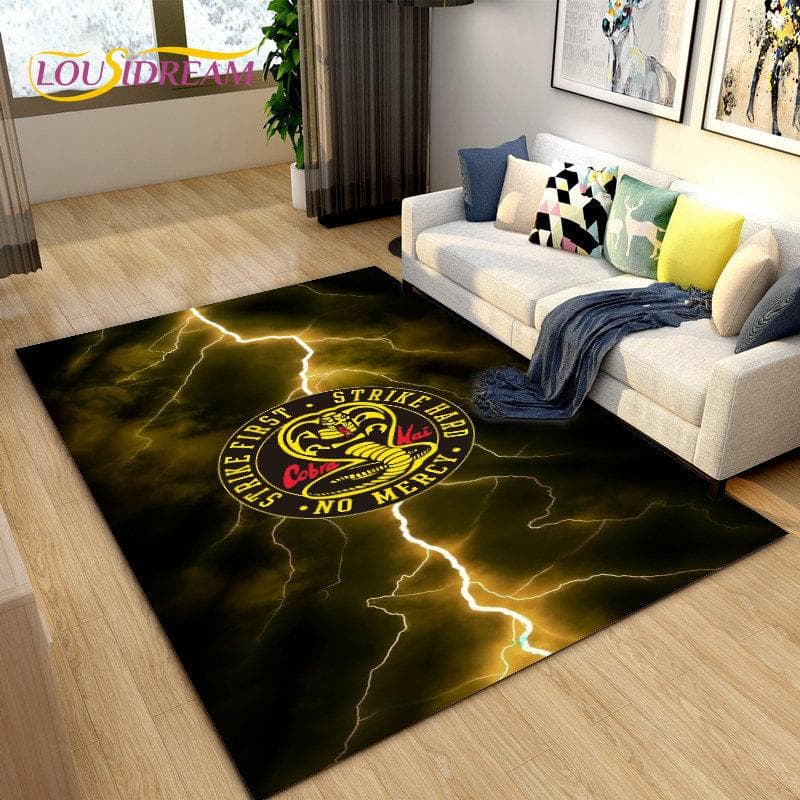 Cobra Kai Amanda TV Karate Area Rug Large,Carpet Rug for Living Room Bedroom Sofa Doormat Decoration,Kid Play Non-slip Floor Mat 80x120cm