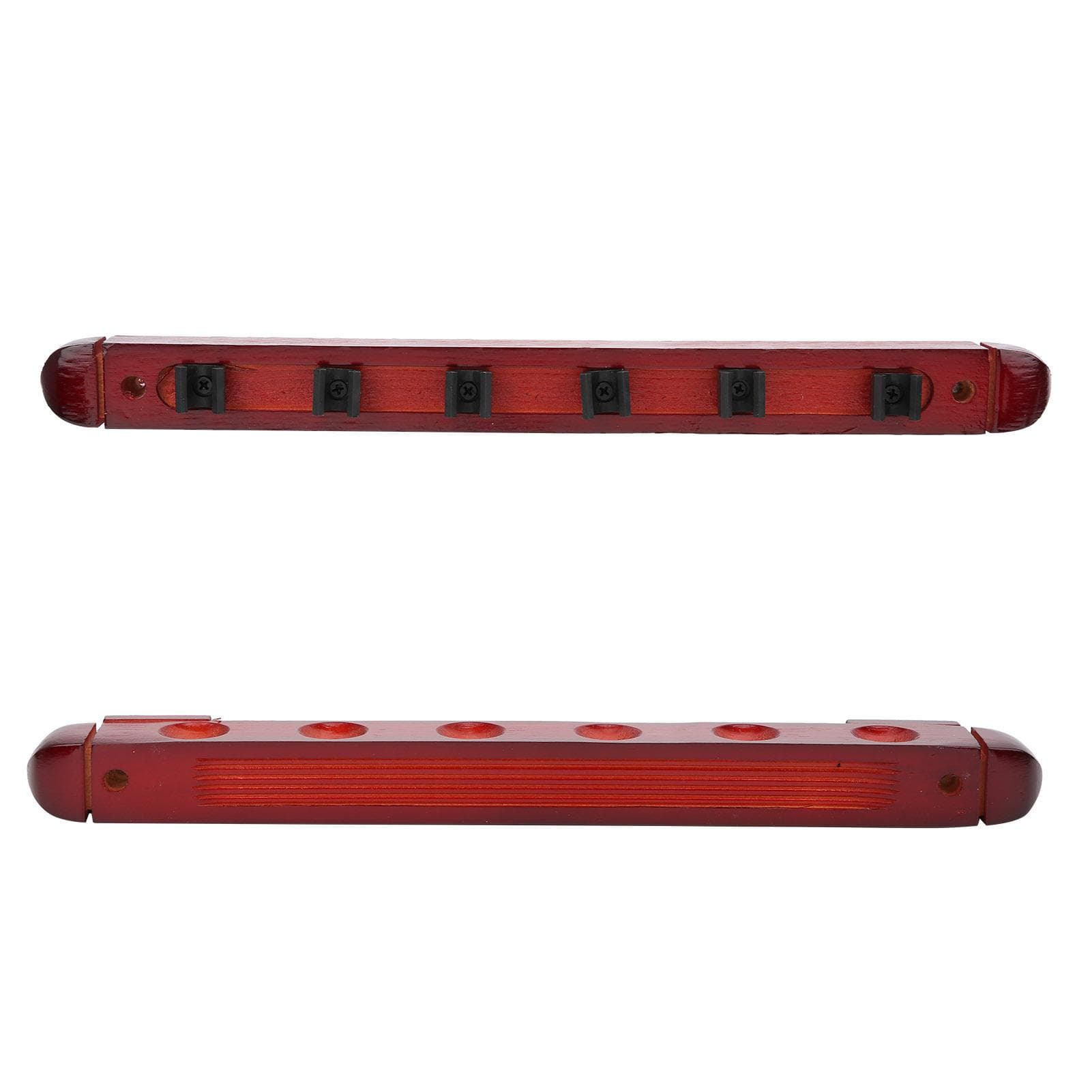 Wall Mounted Wooden Billiard Pool Cue Rack 6 Sticks Hanging Holder Billiard Accessory