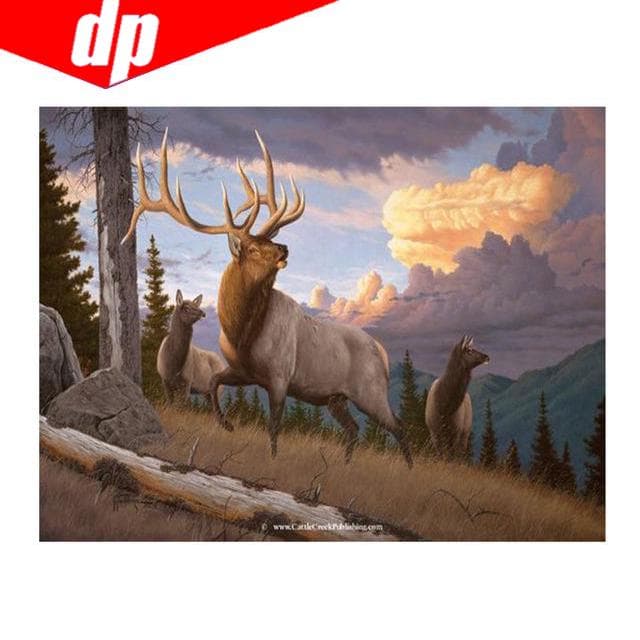 5D animal Diamond Embroidery DIY deers Diamond Painting Cross Stitch Photo 20X30