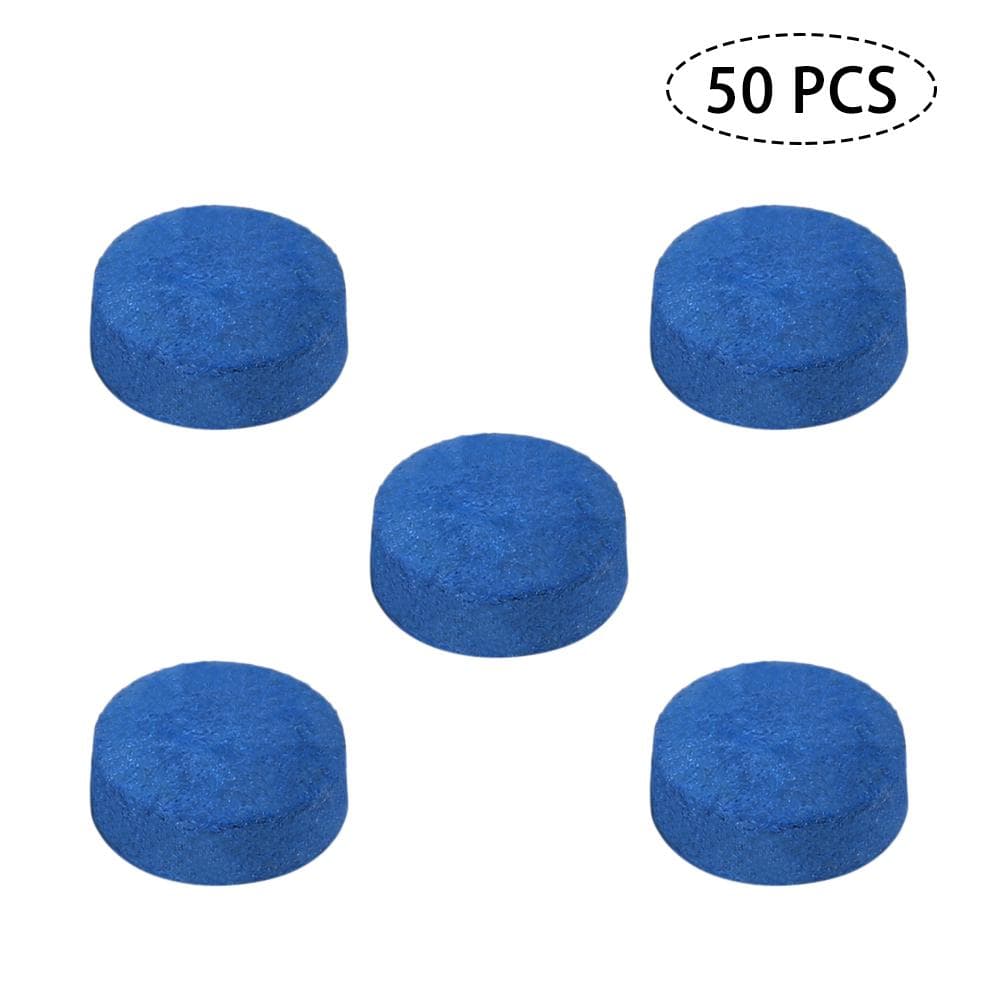 50 PCS Pool Cue Tips Billiard Cue Head 9MM / 10MM / 12MM / 13MM 10mm blue