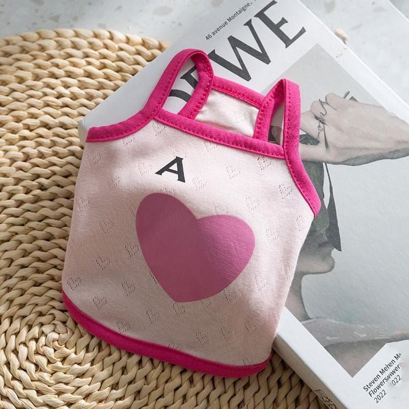 Spring and Summer Thin Puppy Dog Vest Two Feet T-shirt Petal Collar Satchel Cat Two Feet Pet Clothes XXL