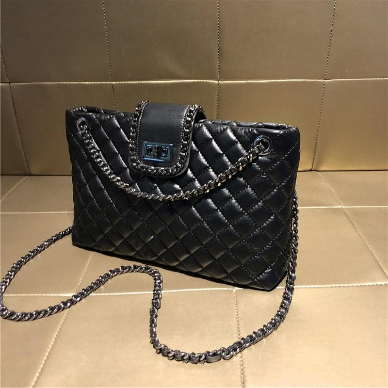 Bag Tote Bag Women's Versatile and Fashionable Large Capacity Single-shoulder Crossbody Bag black