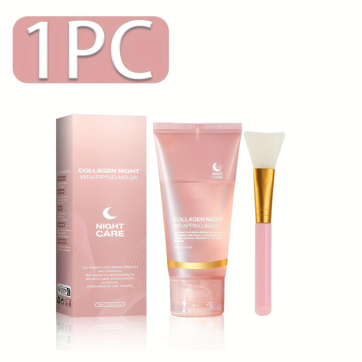 Hydrolyzed Collagen Wrapping Peel-Off Mask Overnight Facial Mask Hydrating Firming Mask Face Skin Care