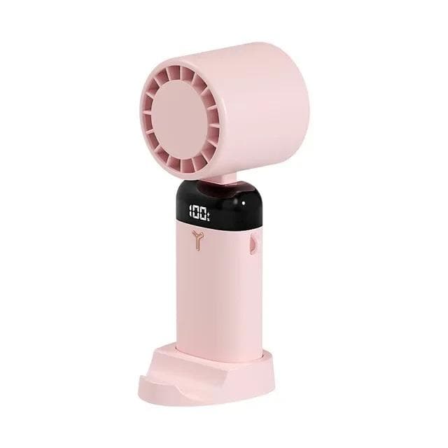 3600mAh Mini Handheld Fan Portable Semiconductor Refrigeration Cooling Desktop Fan Folding Hanging Neck Air Cooler Outdoor