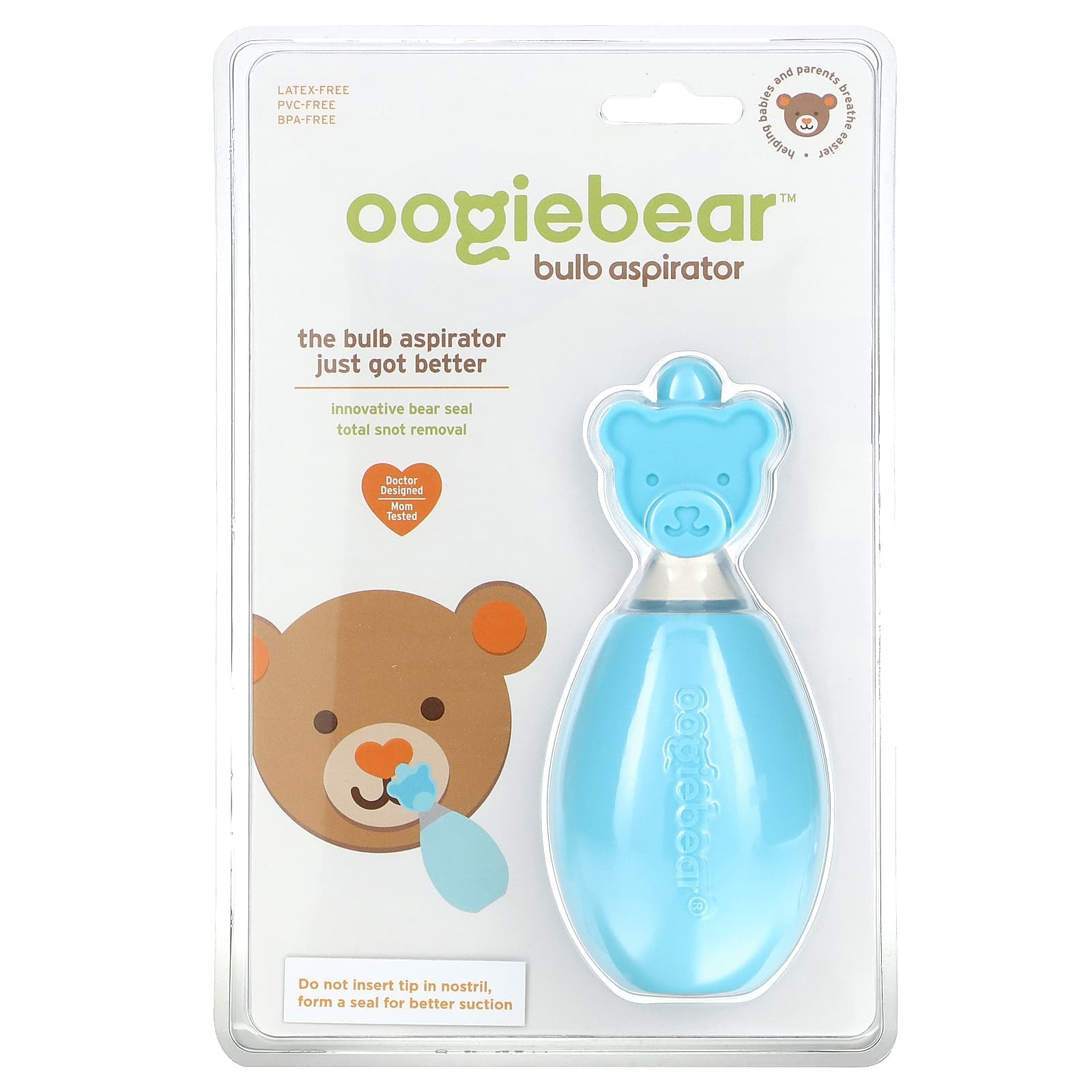 oogiebear, bulb aspirator, blue, 1 aspirator