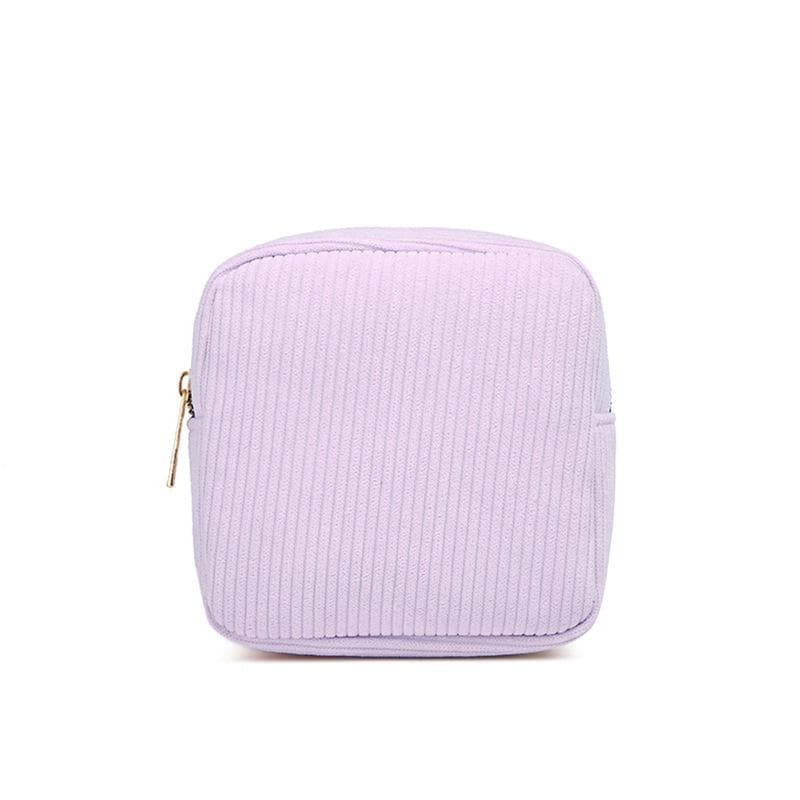 Ins fashion Plush Mini Cosmetic Storage Pouch Women Portable Makeup Lipstick Sanitary Napkins Travel Organizer Bags Small Bag purple