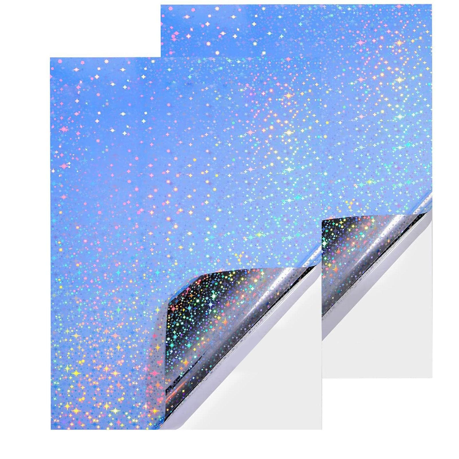 20 Sheets Printable Sticker Paper Waterproof Drying Quickly Holographic Sticker Paper for Inkjet