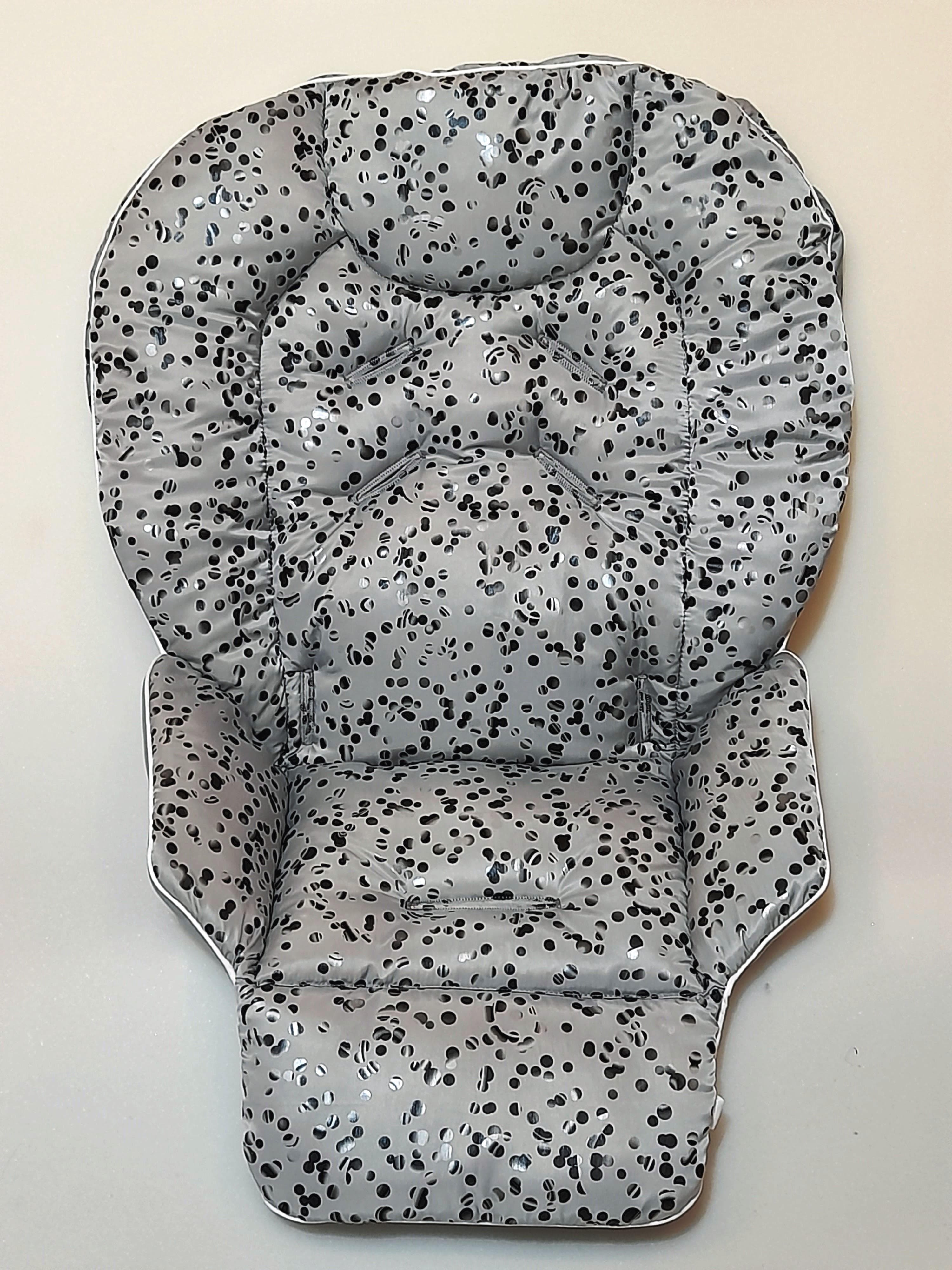 Chicco Polly highchair waterproof cover with pattern, water-repellent highchair insert one size