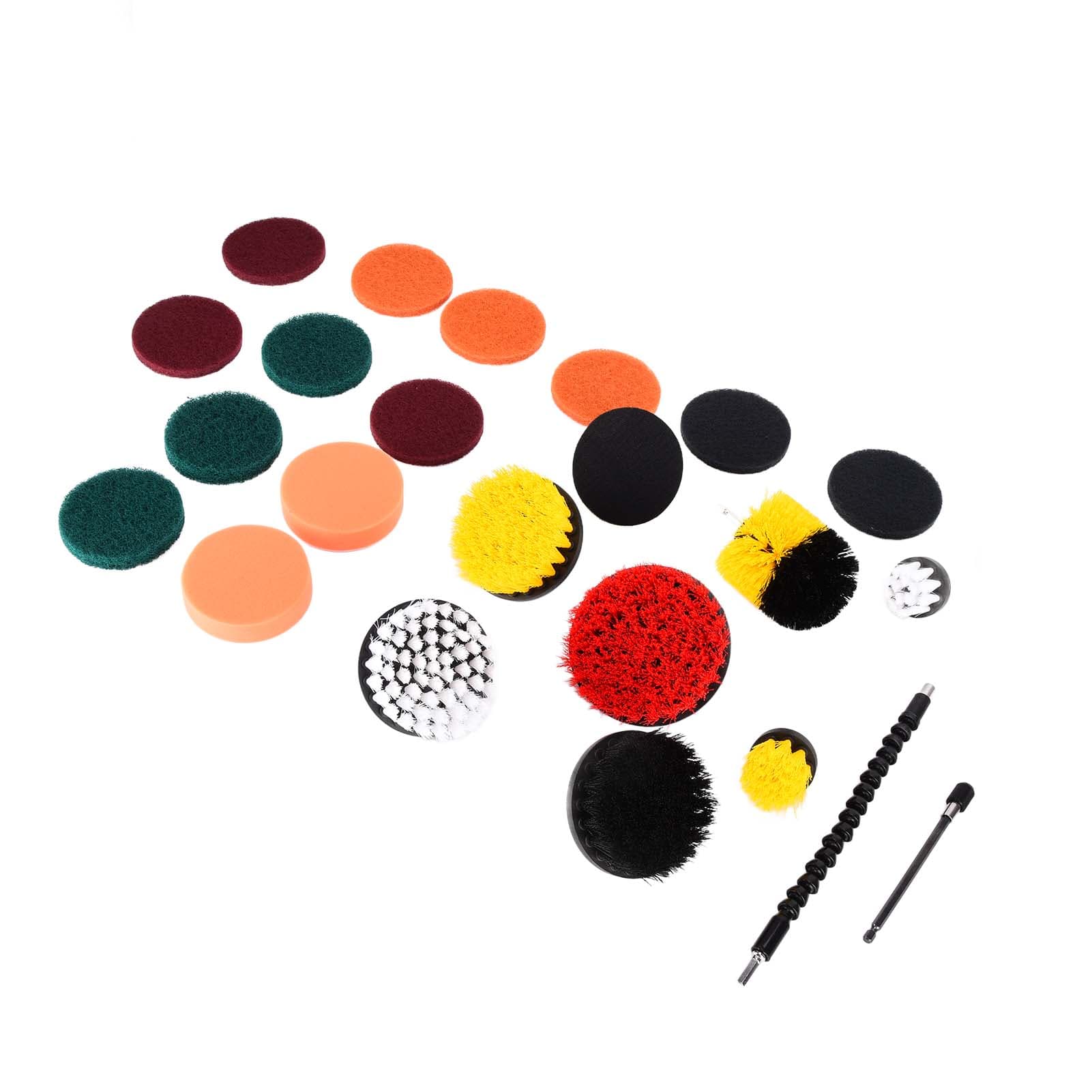 24Pcs Power Scrubber Brushes Electric Plastic PP Drill Scrubbing Brush Drillbrush Attachment for