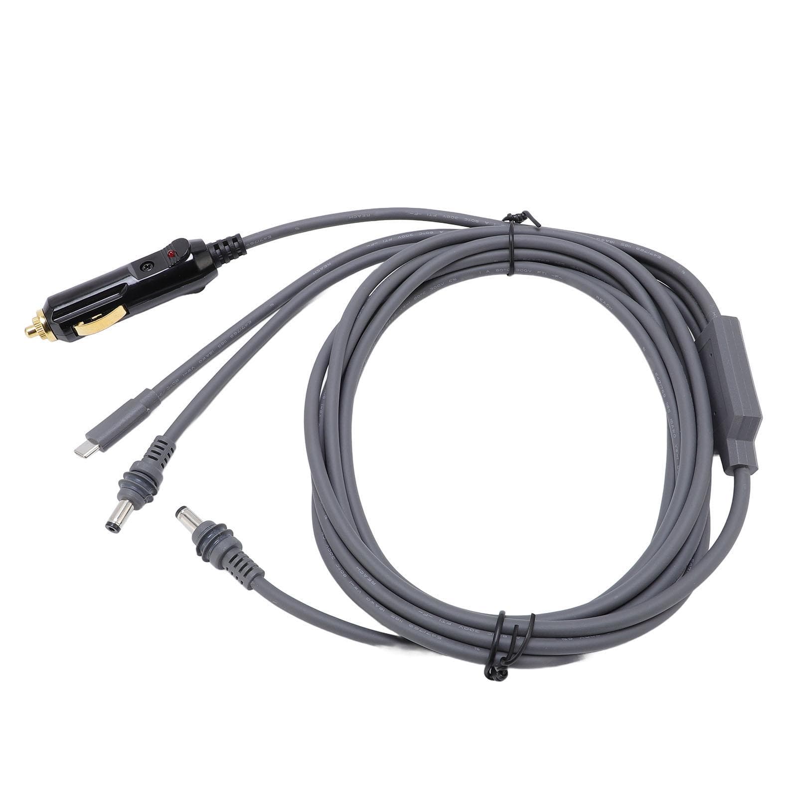 Satellite Power Cable Cigar Lighter Satellite DC Car Power Cable 18AWG DC Power Supply 12V-24V Car 3meter / 9.8ft