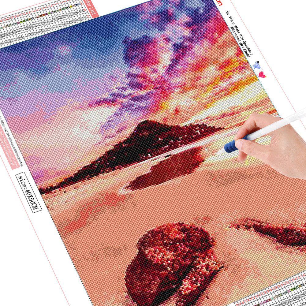 Landscape Diamond Painting Sunset 5d Diamond Mosaic Diamond Embroidery Rhinestones Pictures 20X30