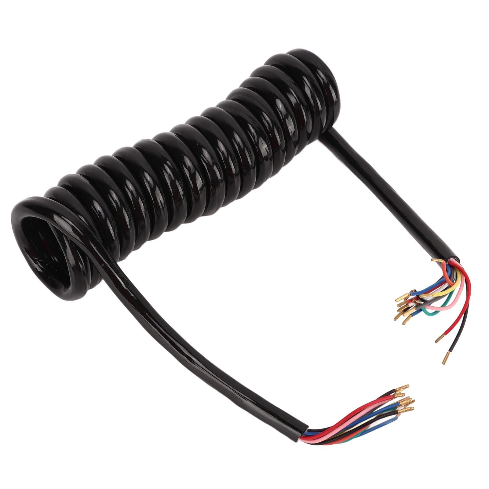 Trailer 13 Core Coiled Cable Insulated Sheath Copper 20AWG Power Extension Cable 9.8ft