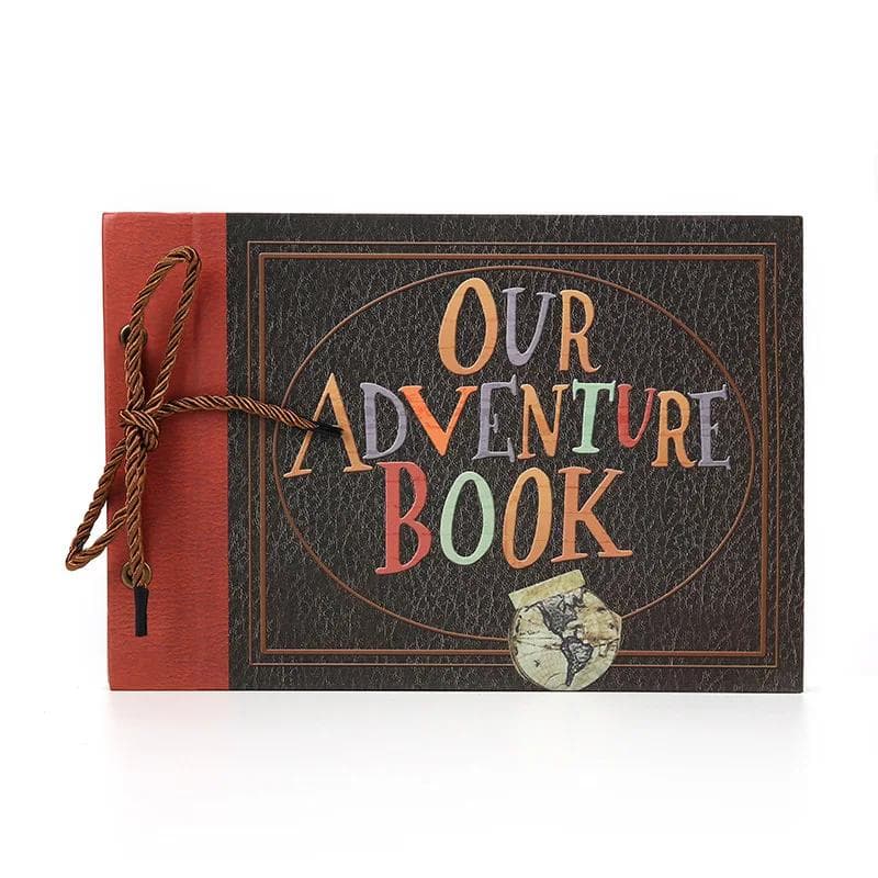 DIY Handmade Photo Album Scrapbook Our Adventure Book Retro Kraft Photo Albums Anniversary Wedding Memory Valentine Day Gift black