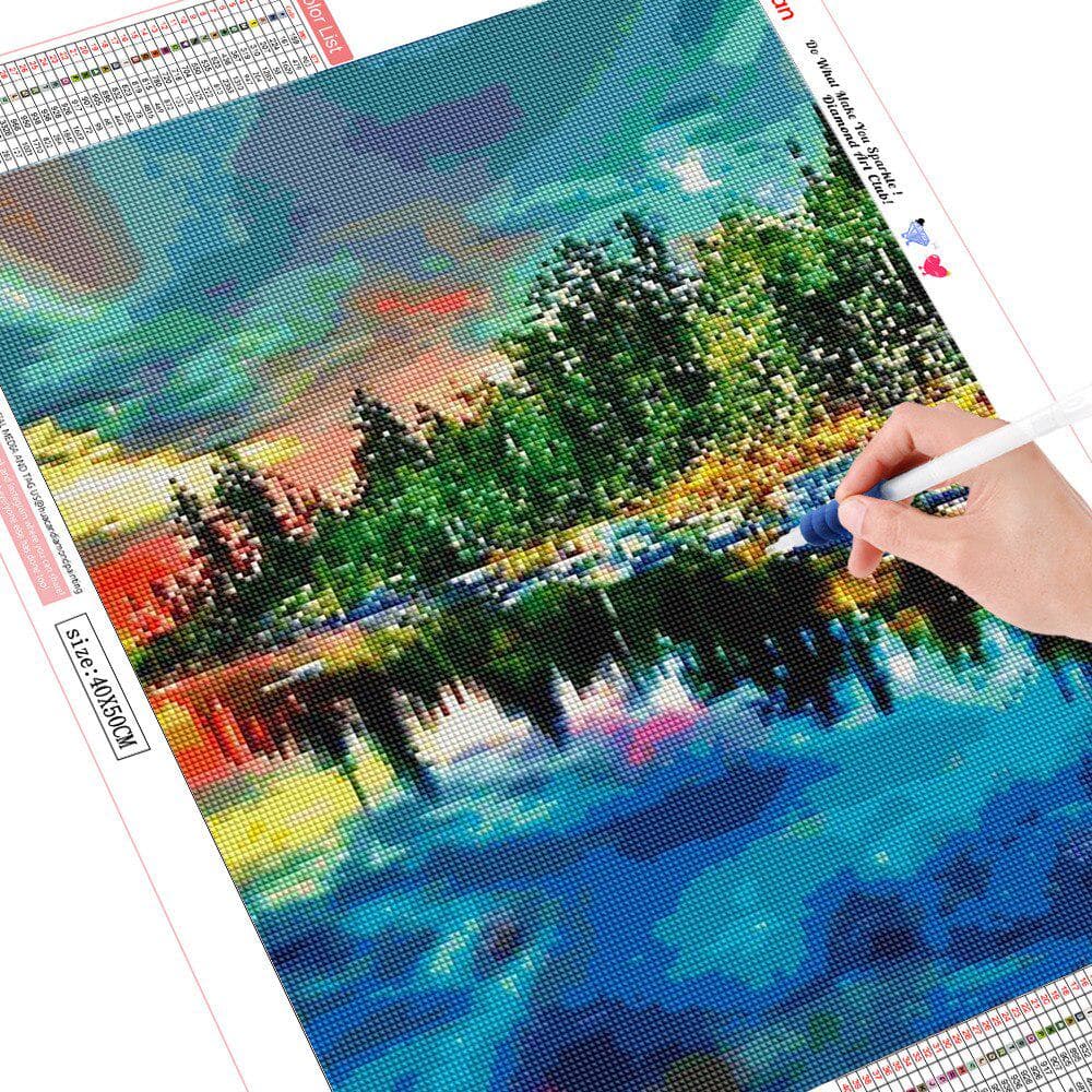 Arrivals Diamond Painting Landscape Full Round Diamond Embroidery 20X30