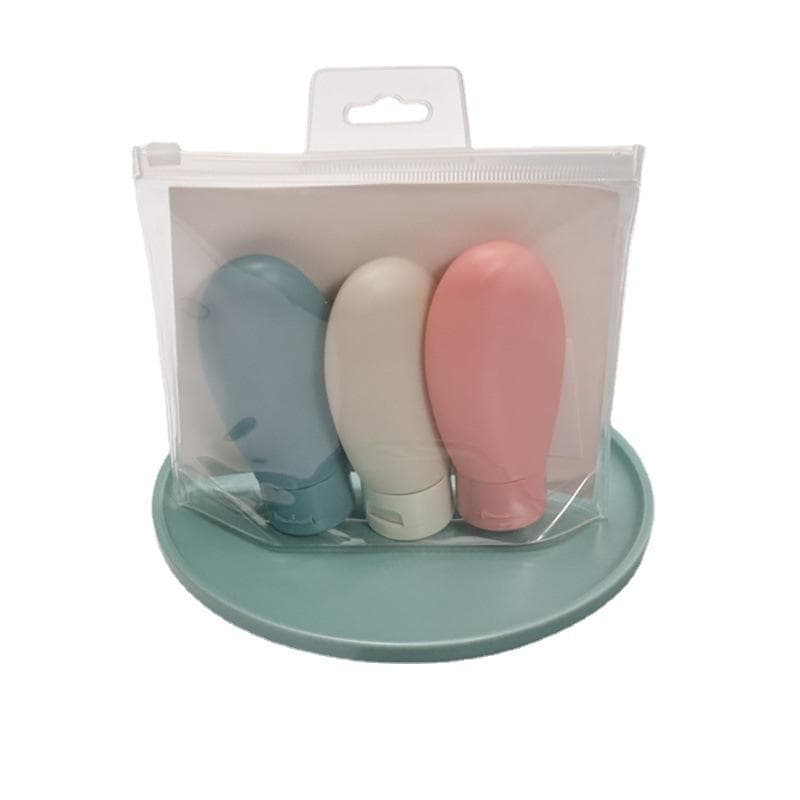 Suede PE Bottle Cosmetic Squeeze Storage Bottle Shampoo Lotion Travel Storage Bottle Set 60ml 3pcs