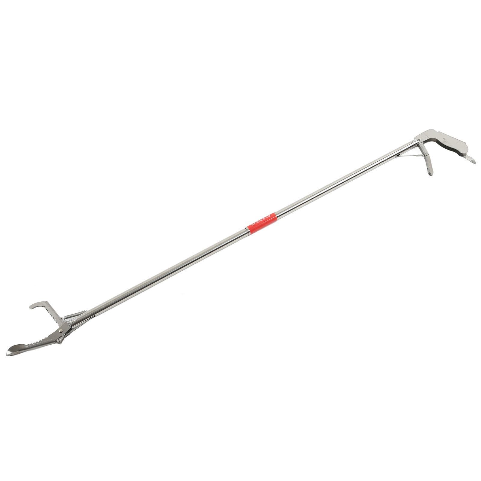 Stainless Steel Crab Tongs Skid Resistance Slotted Tip Design Multifunction Fishing Scissor Tongs