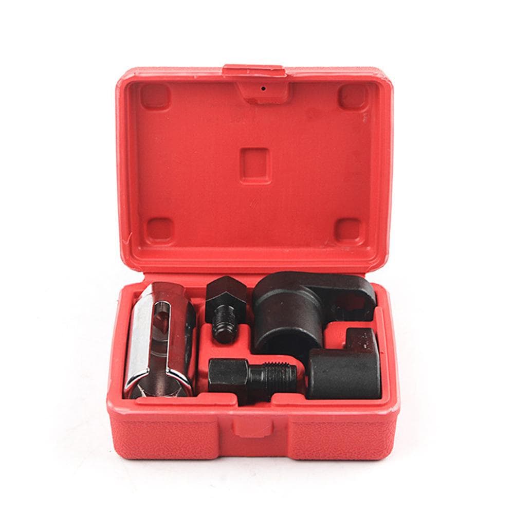5Pcs Automotive Oxygen Sensor Removal Tool Car Oxygen Sensor Socket Wrench Remover Tool and Thread red black