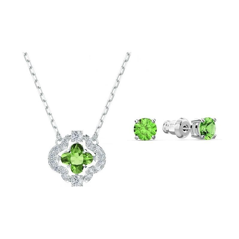 Swarovski Sparkling Dance Fashion Versatile Imitation Crystal Necklace Women necklace 5590973 White Gold-Plated