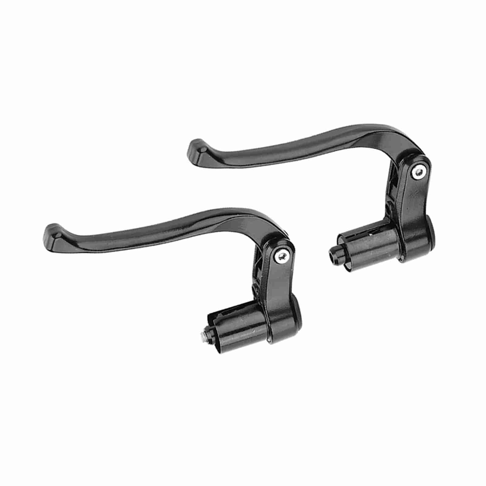 Brake Level Fixed Gear Folding Bike Handlebar Cycling Accessory (Black)