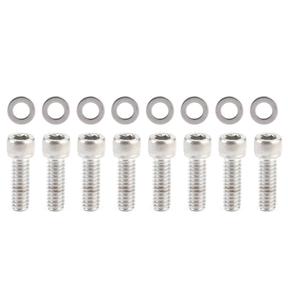 8Pcs SBC Valve Cover Bolts 104003 with Gasket Fit for Chevrolet 265 283 302 305 327 350 400 SB