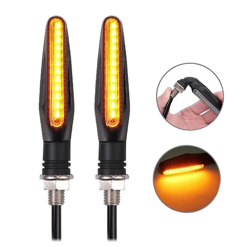2pcs/set Motorcycle Turn Signal Light LED Warning Lamp Turn Signal Blinker Indicator Lamp Stonego Motorcycle Accessories YSL 2pcs/set