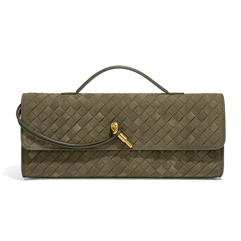 Baguette Bag, Matte Suede Clutch Bag, High-end Autumn and Winter Dinner Bag, Fashionable One-shoulder Crossbody Bag for Women