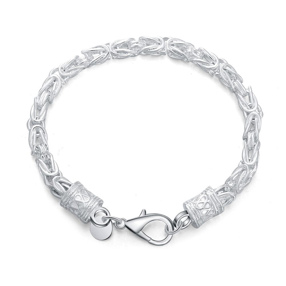 925 Sterling Silver Bracelet Fashion Jewelry 20cm