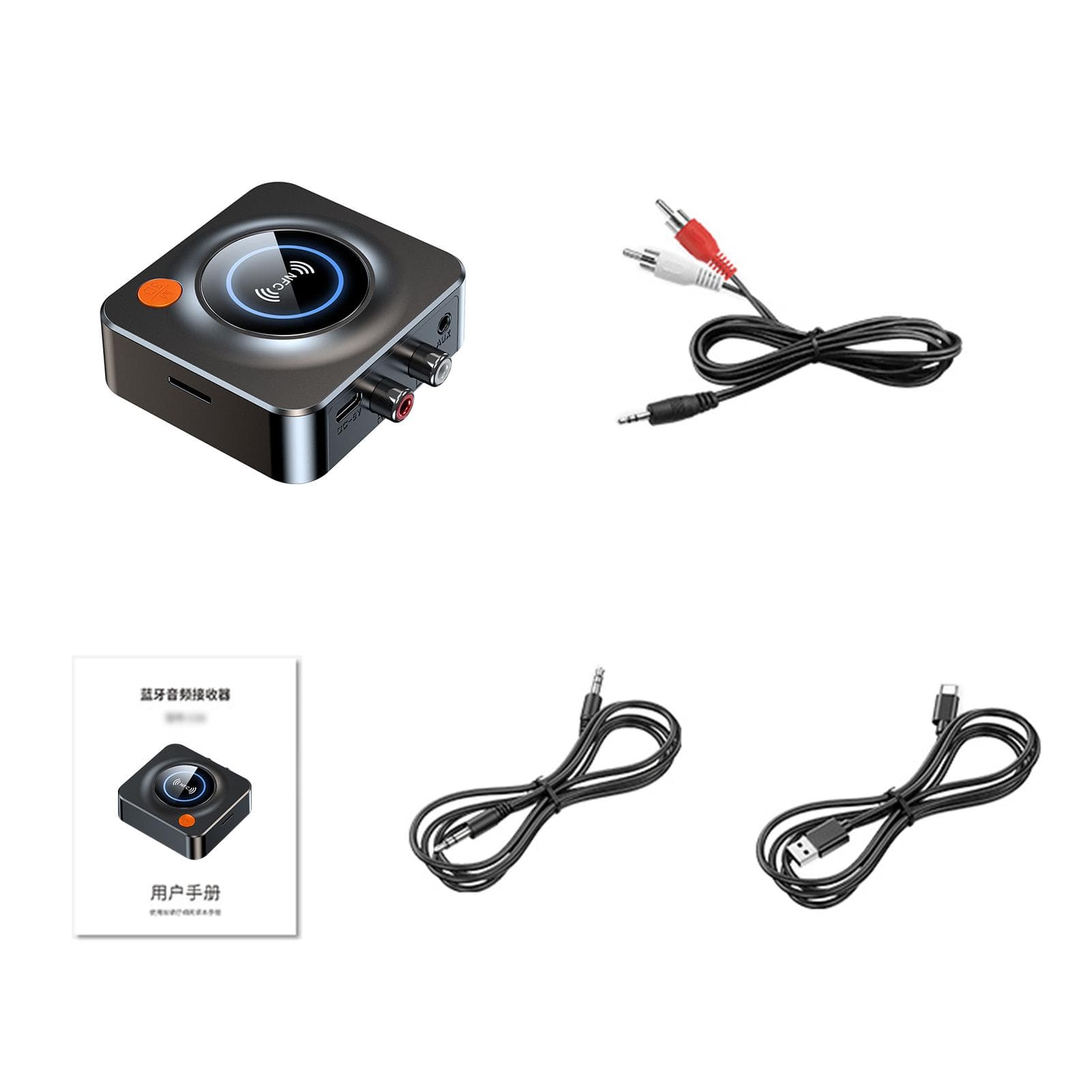 BT o Transmitter Receiver 2-In-1 o Adapters Support NFC Low Latency Wireless o Receiver black