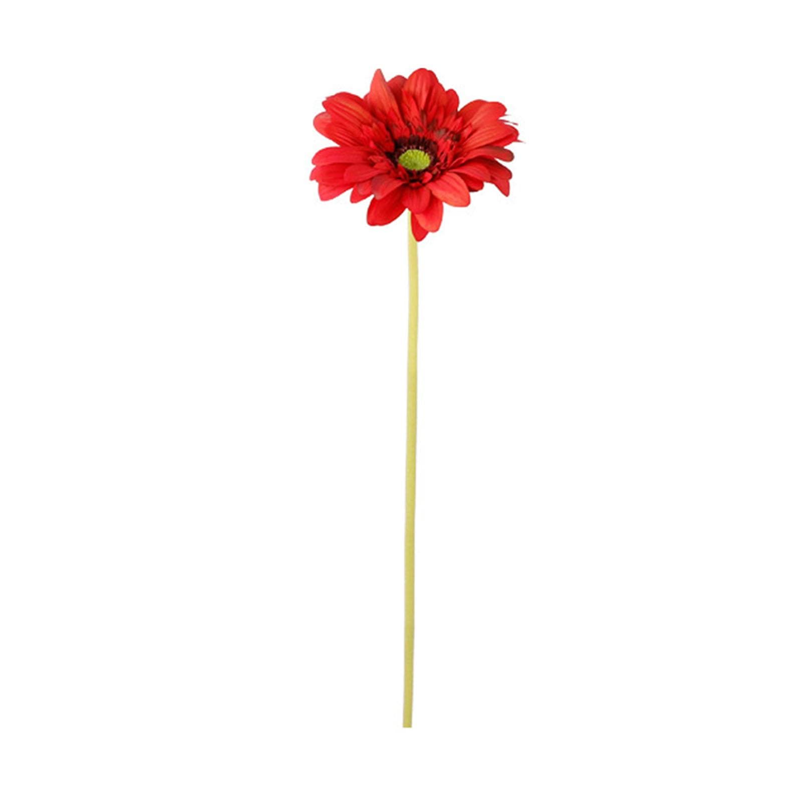 Artificial Gerbera Multipurpose Moisturizing High Simulation Real Touch Single Stem Fake Gerbera red