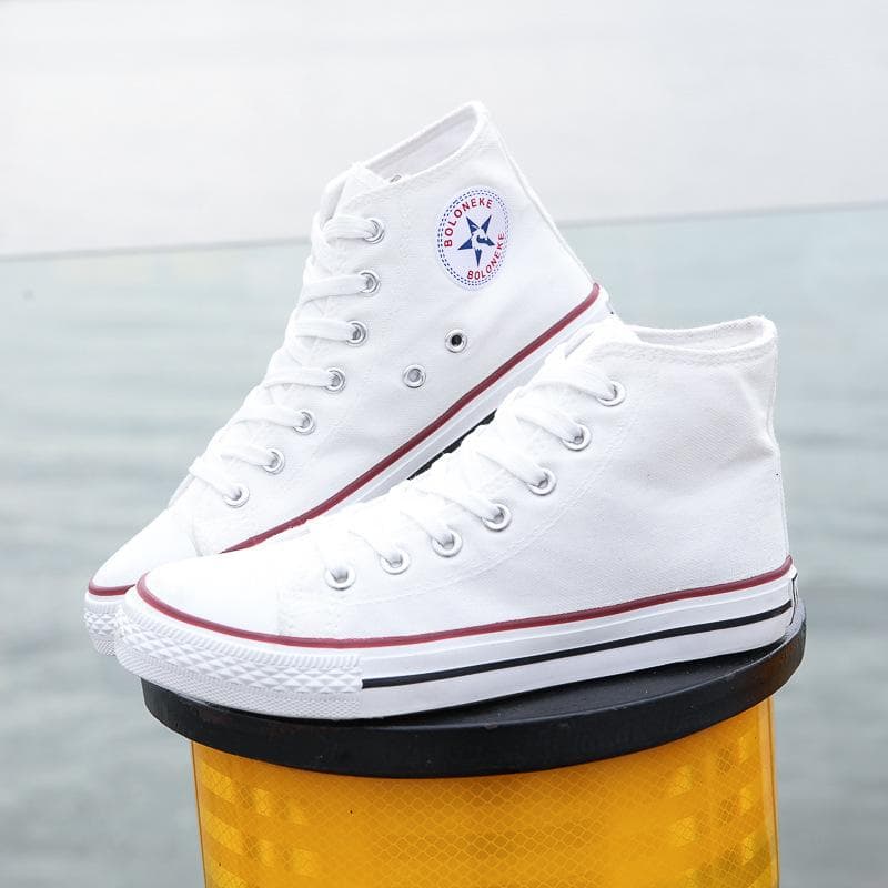 College Style Solid Color Couple, High-Top Canvas Shoes Men'S And Women'S Shoes 1970 Retro 36