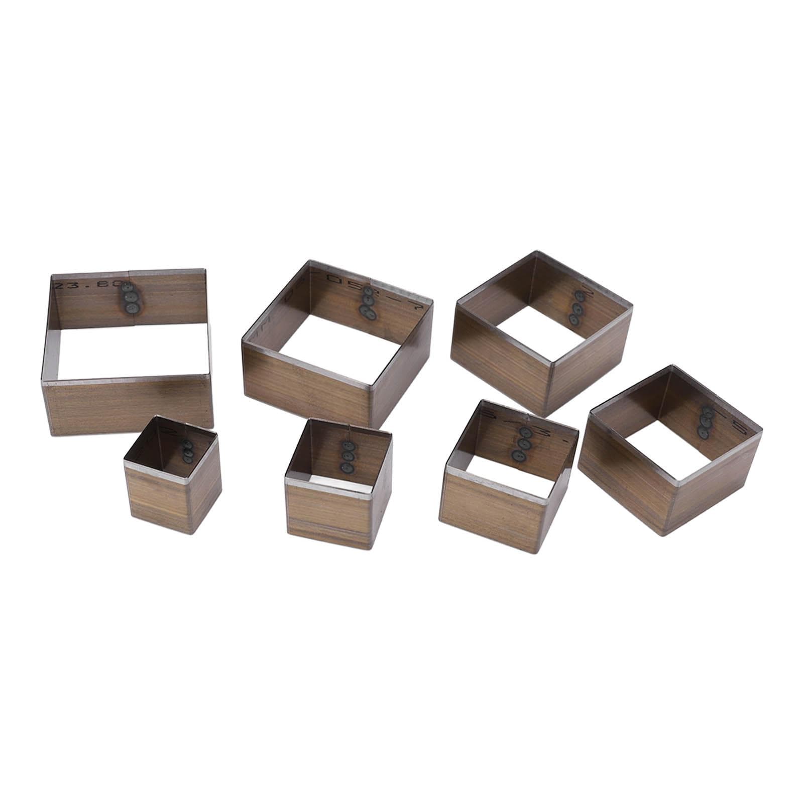 7Pcs Hollow Punch Cutter Squared Design High Carbon Steel Multipurpose Wear Resistant Durable
