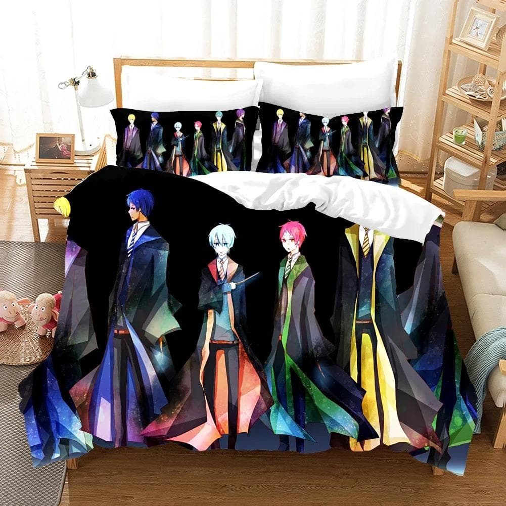 Kurokos Basketball Bedding Set Anime Comforter 3D Print Luxury Duvet Cover Set Home Textile Queen King Single Size Cartoon Kids 70x133cm 2pcs