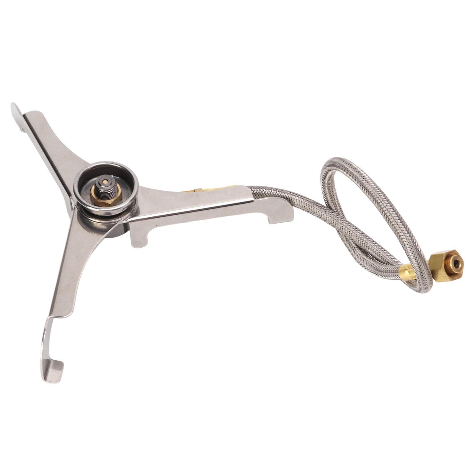 Outdoor Tripod Gas Stove Connector Foldable Heat Resisting Portable Camping Stove Long Tank