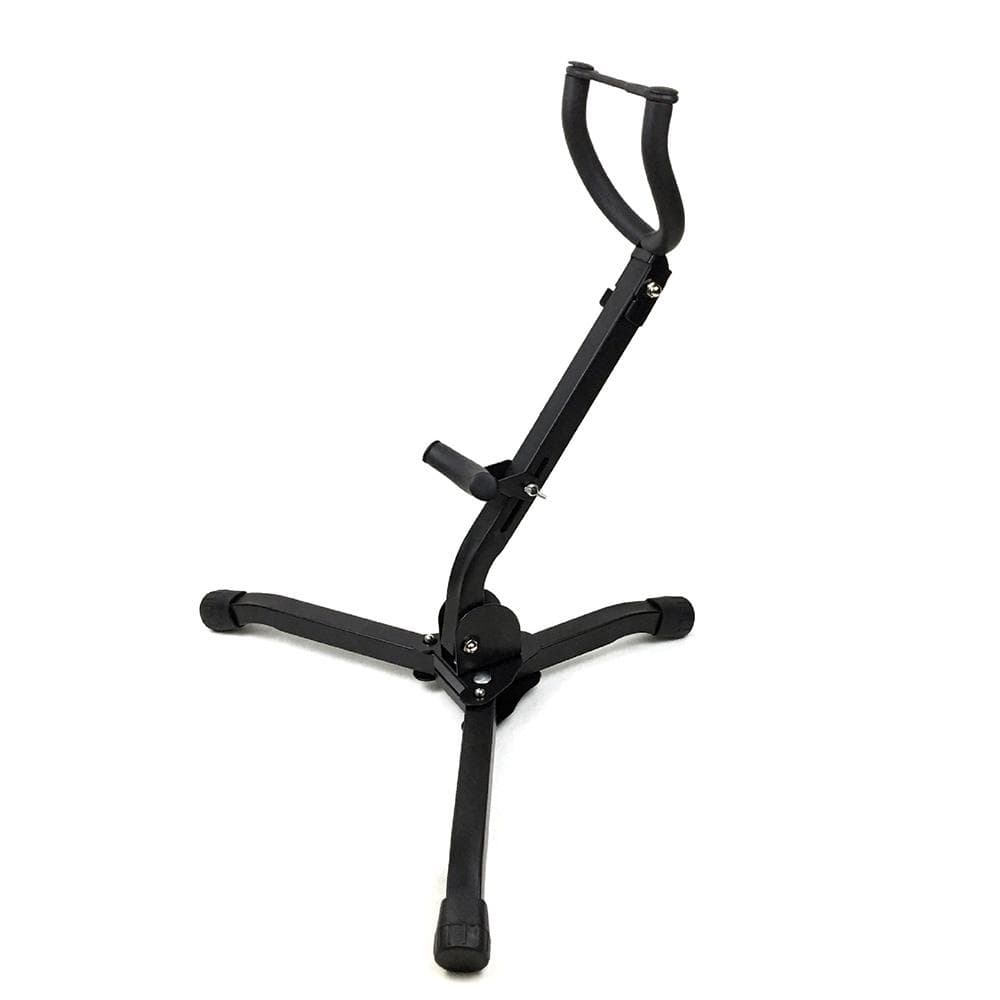 Alto Tenor Saxophone Stand Display Instrument Accessories Metal Material Triangle Base Design black