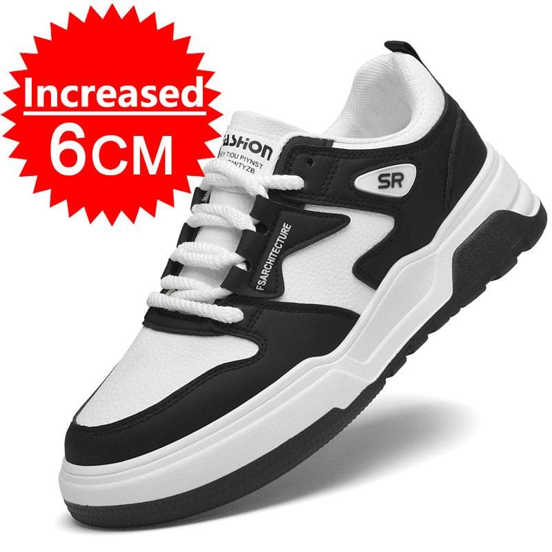 Fashion New Men Elevator Shoes Height Increase Sneakers Shoes for Men Sports Casual Shoes Invisible Inner Heightening Shoes for Men 6cm 41