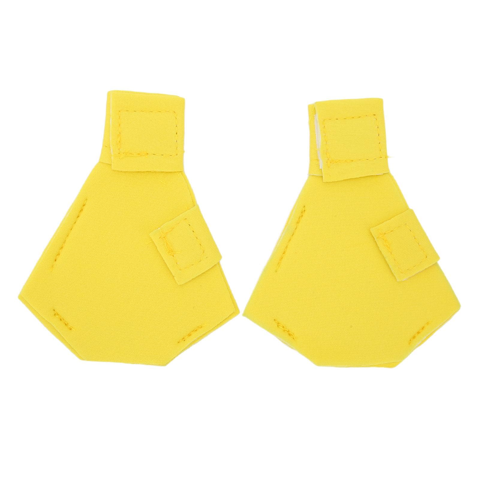 Pet Duck Shoes Soft Cushioning Stable Support Paw Protector Duck Protective Boots for Goose Yellow M(for 4-6.5kg)