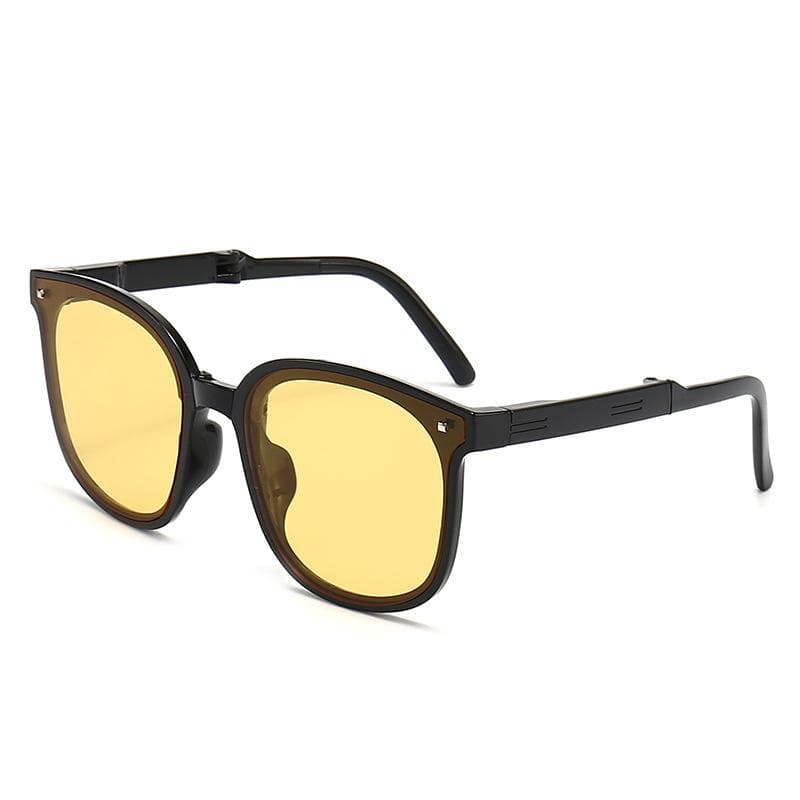 Folding sunglasses with case UV 400 protection Women Fashion Air cushion Eyewears for travel