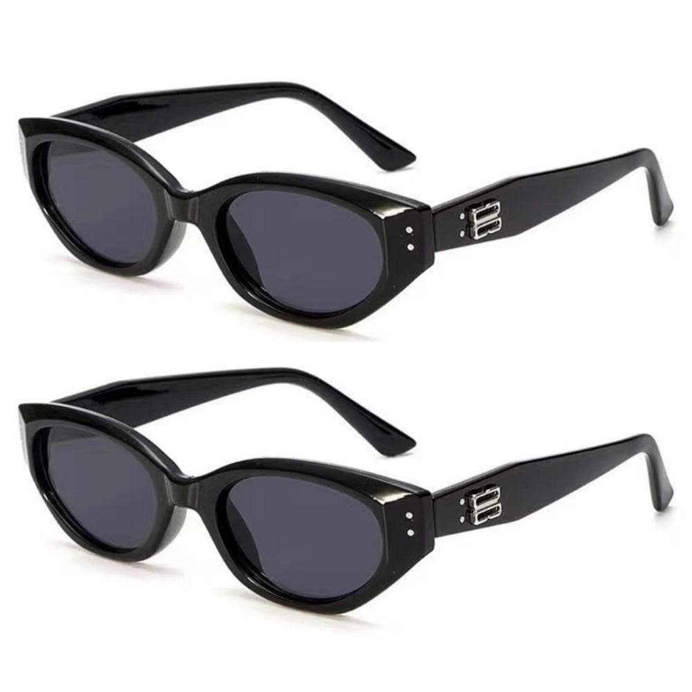 1PC Korean Retro Cat Eye Sunglasses Women Trendy Hip Hop Western Casual Simple Plain Outdoor Glasses