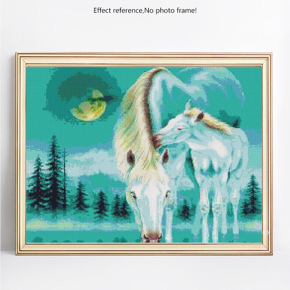 5d Diamond Painting Full Drill Round Animals Pictures With Rhinestones Diamond Embroidery 20X30