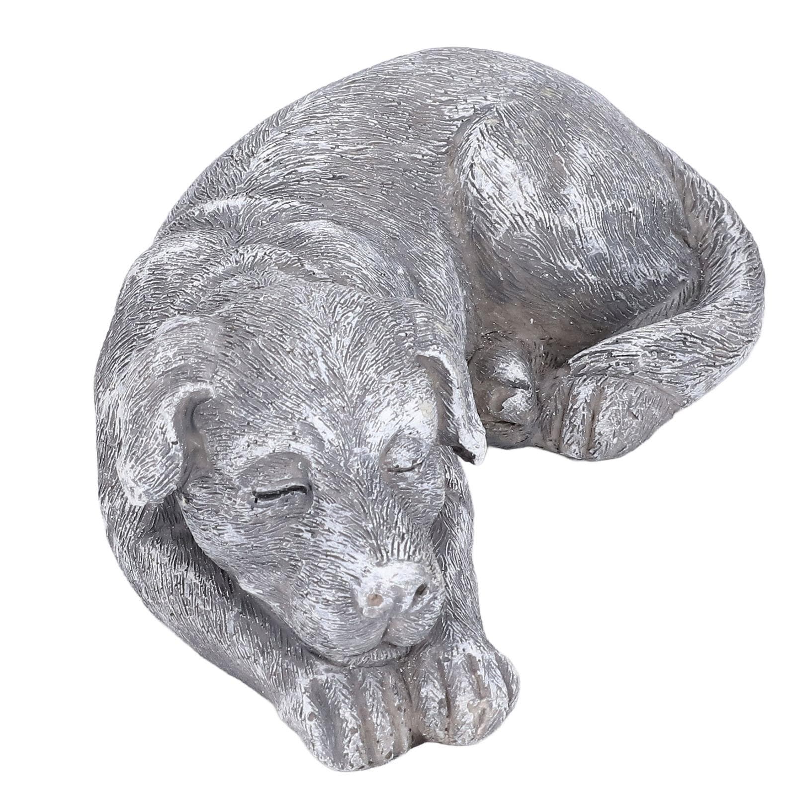Imitation Stone Pet Memorial Tombstone Cat Dog Commemorative Resin Crafts Gravestone for Lawn
