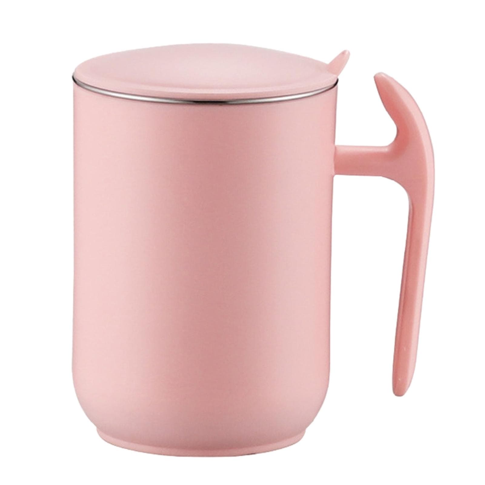 550ml Stainless Steel Double Walled Mugs Leakproof Prevent Scalding Frosted Insulated Coffee Mugs 550ml pink
