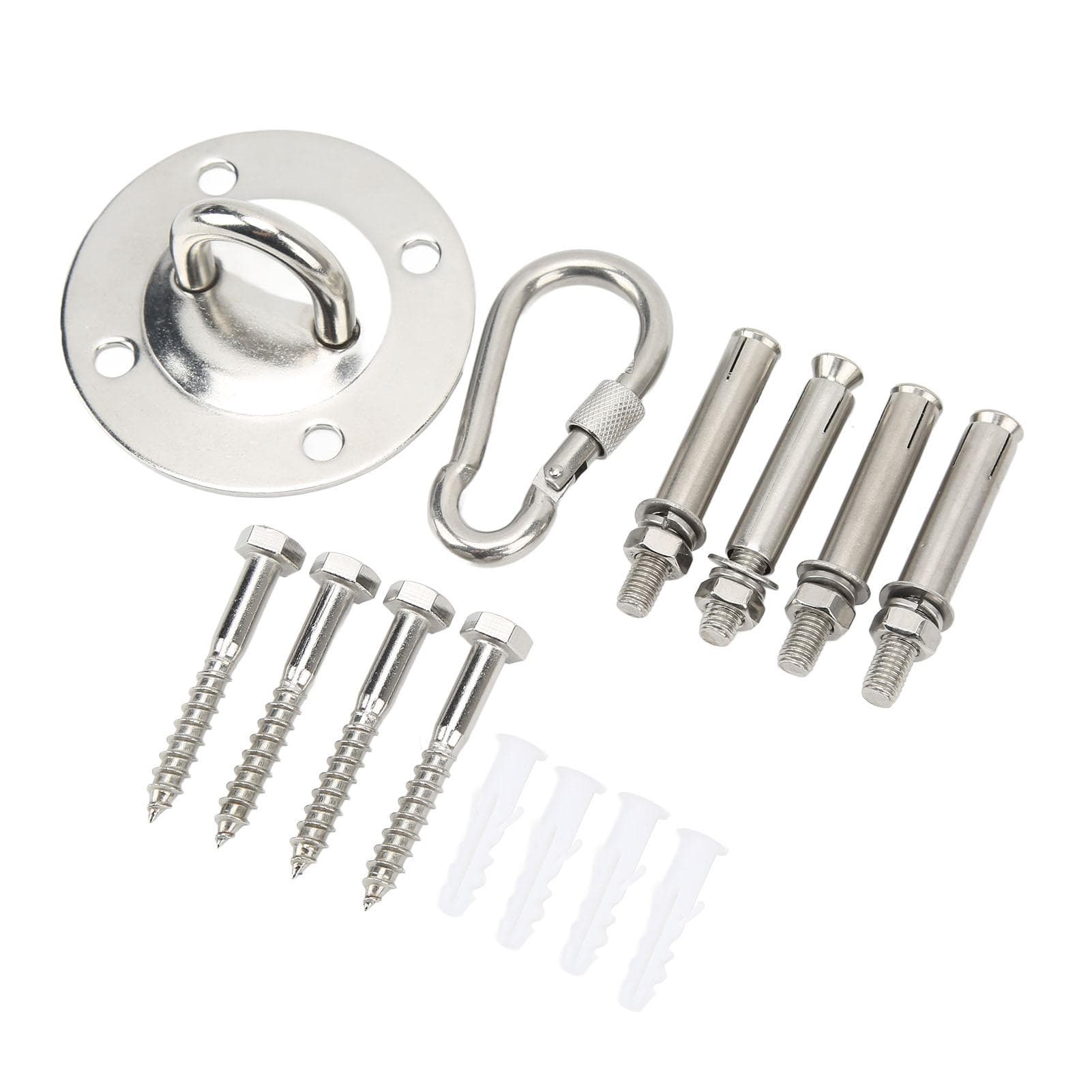 Hammock Hanging Kit 304 Stainless Steel Stable Heavy Duty Ceiling Hanger for Sandbags Swing