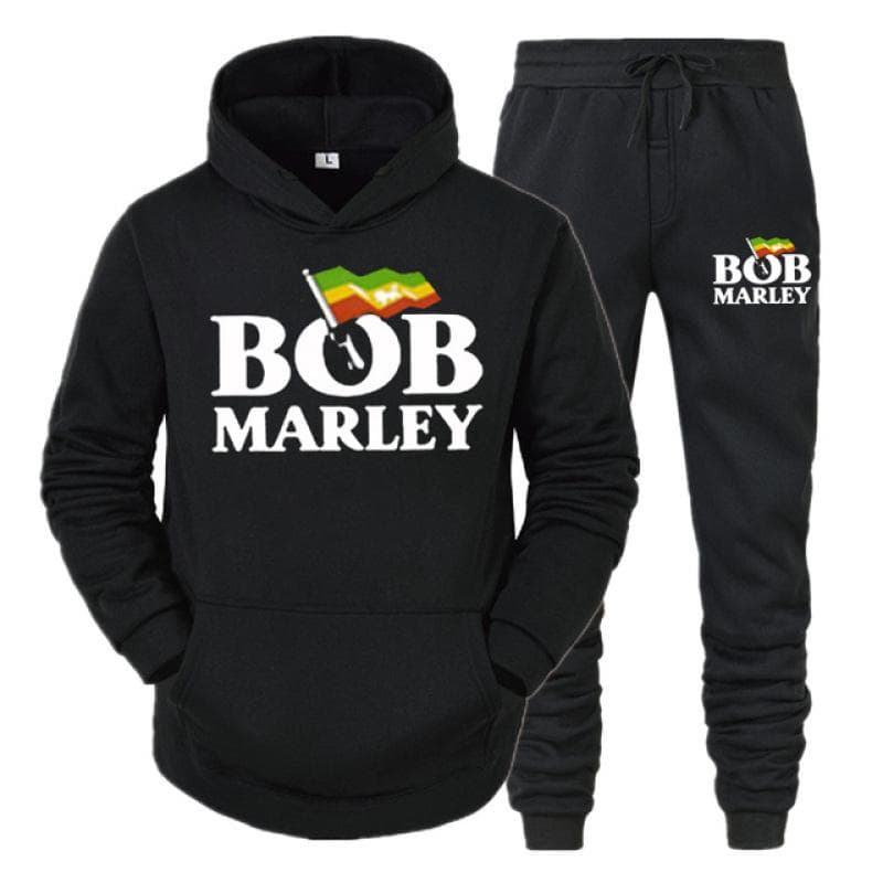 Bob Marley Printed Fashion Men Women Tracksuit Casual Hoodie And Pants 2pcs Sets Oversized Pullover Trend Sweatsuit Men Clothing XXXL