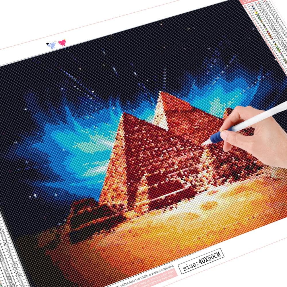 Diamond Painting 5D Landscape Embroidery Pyramid Mosaic New Arrival Home Decoration 20X30CM