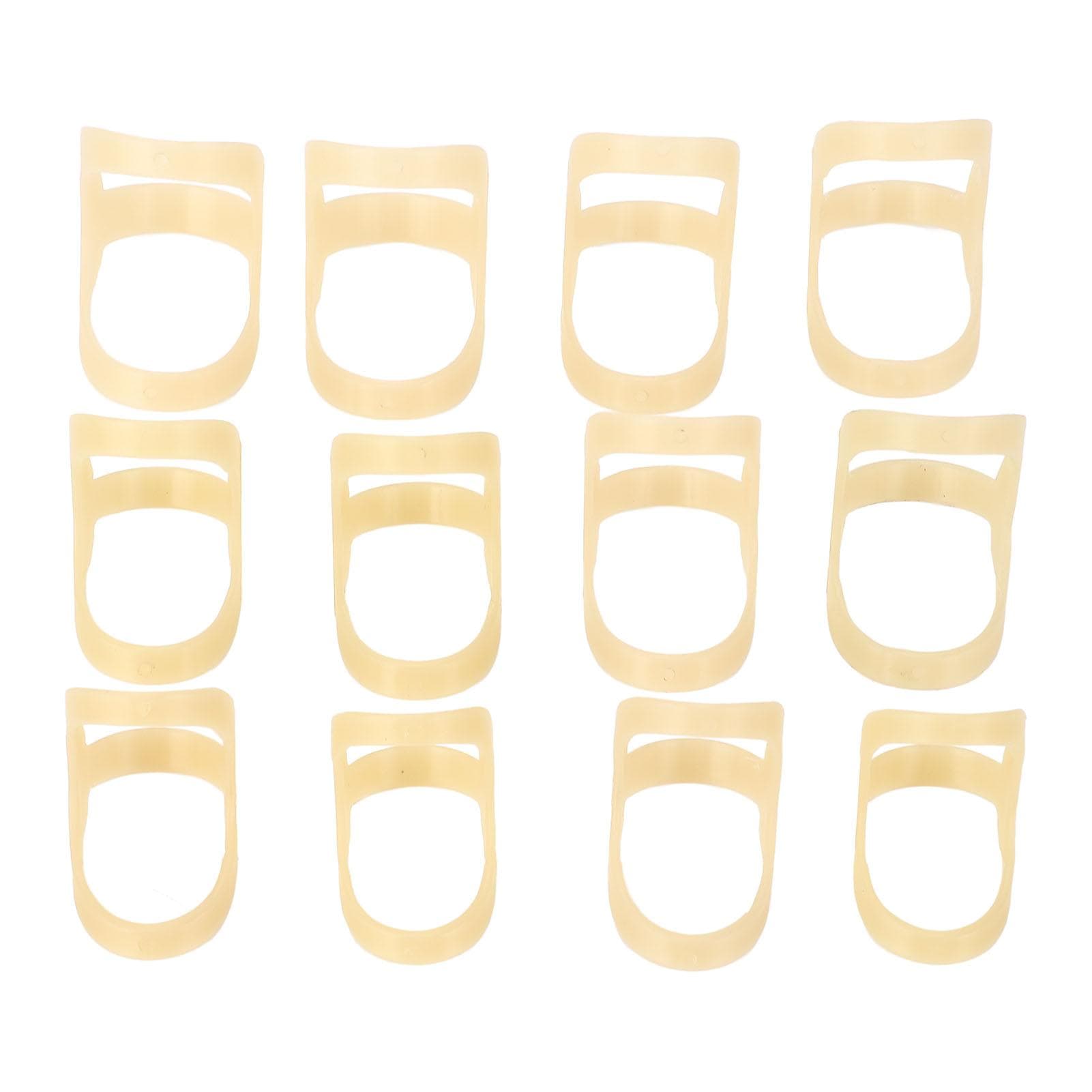 12pcs Oval Finger Splints 6 Sizes Strong Support Stretching Relaxing Oval Trigger Finger Splints