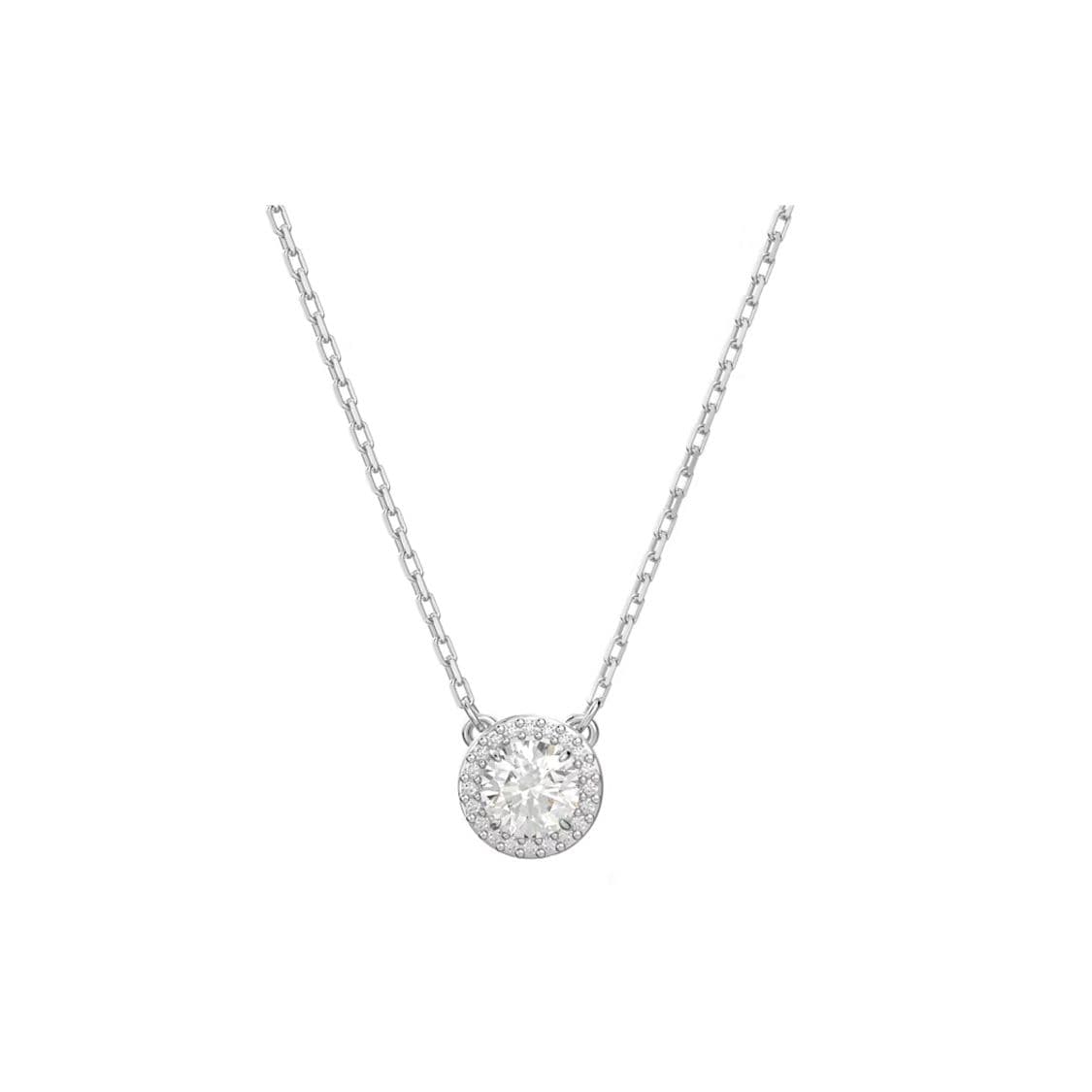Swarovski Una Angelic Fashionable Exquisite Cubic Zirconia Necklace Women necklace 5636264 Box (Random Color)