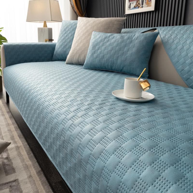 Waterproof Sofa Mat Anti Slip Thickened Nordic Sofa Towel Four Seasons Technology Cloth Ultrasonic Sofa Cover for Living Room 70x90cm 1pcs