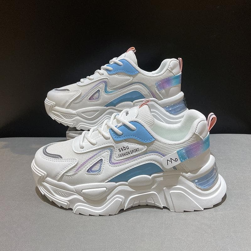 Korean Version of Daddy Shoes Women's Autumn New Sports Casual Shoes Thick-soled Student Casual Trendy Shoes 40